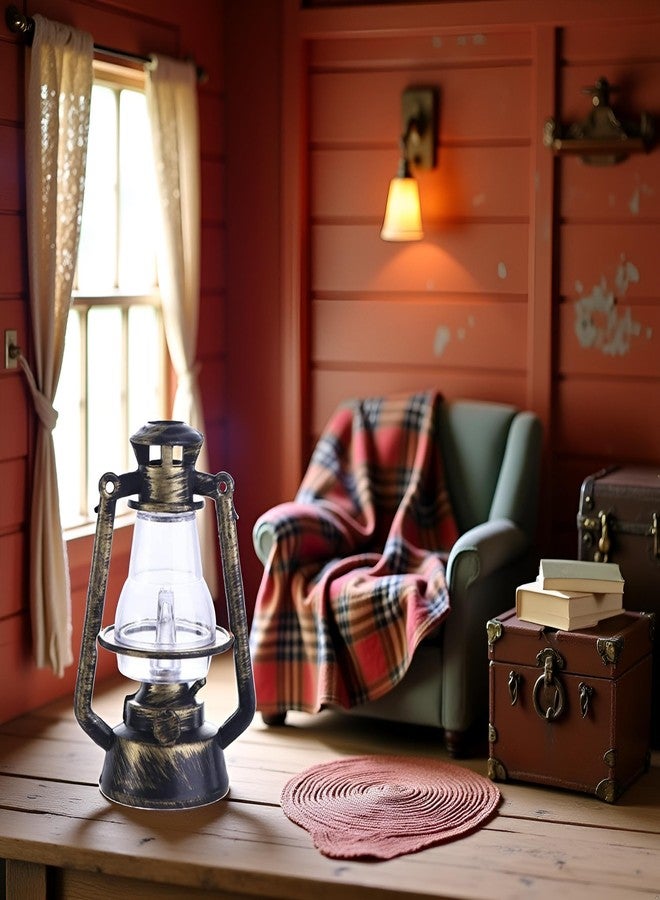 GANPUB Miniature Lantern Mini Kerosene Lamp Light Dollhouse Decoration Accessories, 1:12 Dollhouse Miniature Kerosene Lamp,Dollhouse Accessories(Type 2-with Light) - Image 3